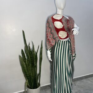 modal silk ajrakh saree