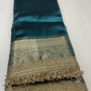 green soft silk saree
