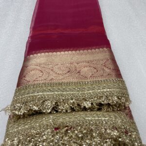 green soft silk saree